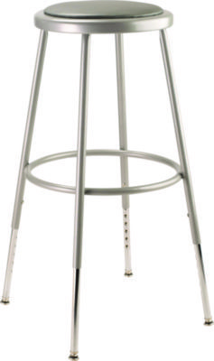 STOOL,25-33IN,VINYL,GY